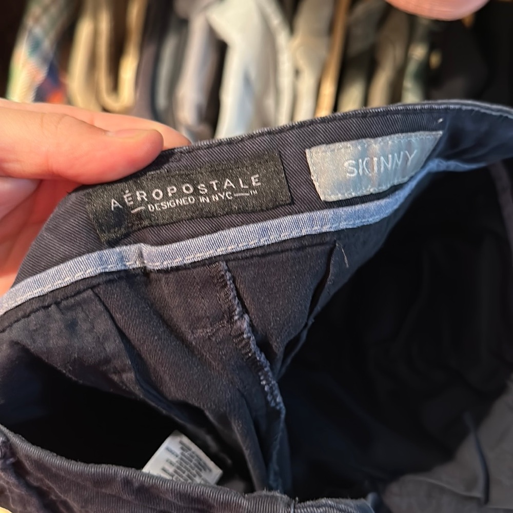 Slim classic 28x30 aeropostal navy pants